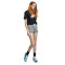 Nike Dames Sportkleding Essentials Crop Icon Futura Shirt