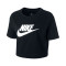 Nike Dames Sportkleding Essentials Crop Icon Futura Shirt
