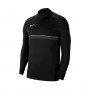Kinderen Academie 21 Drill Top-Zwart-Wit-Antraciet