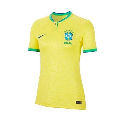 Brazilië Thuistenue Stadium Wereldbeker Qatar 2022 Vrouw T-Shirt