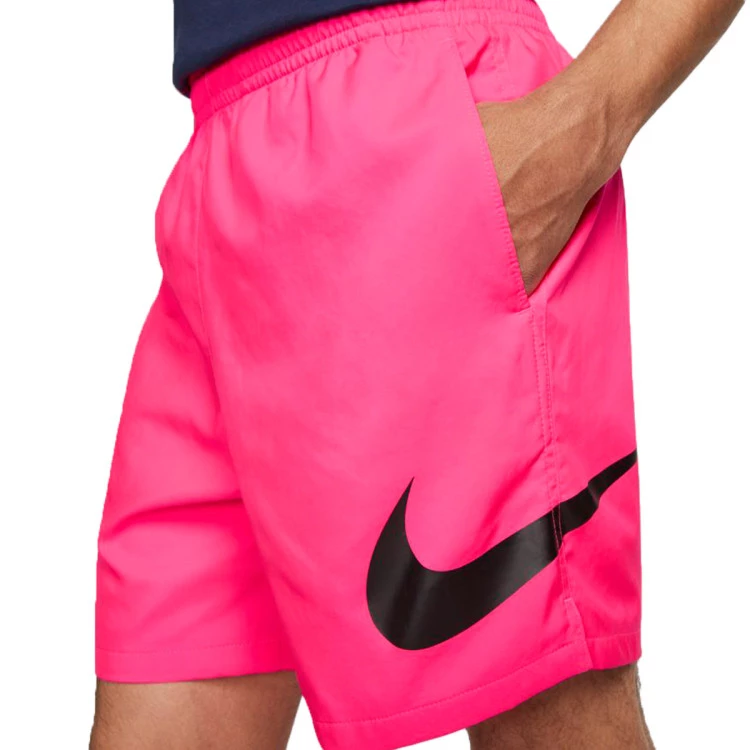 pantalon-corto-nike-sportswear-repeat-woven-hyper-pink-black-2