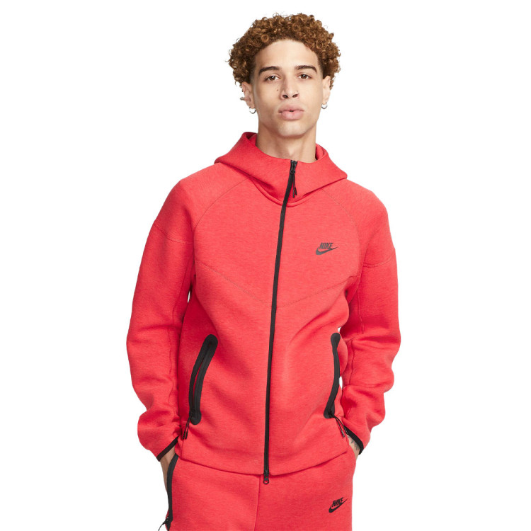 red nike tech suit