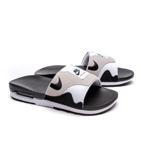 Teenslippers Nike Air Max Wit-Zwart-Neutraal Grijs - Fútbol Emotion