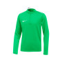 met halve rits Academy Pro 24 Kinderen-Green Spark-Green Spark-White