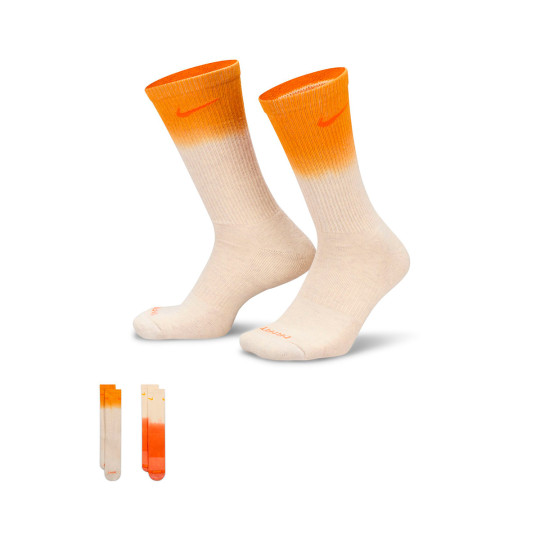 white orange nike socks