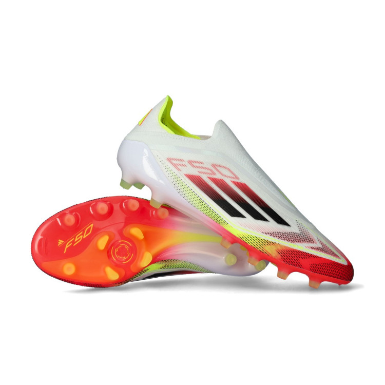 シューズ adidas F50 LL elite 27.5 ag Voetbalschoenen adidas F50 Elite LL AG Wit-Core Zwart-Solar Geel