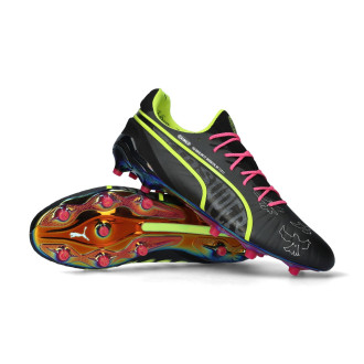 King Ultimate X Kidsuper FG/ AG Zwart-ElectricLime-Sterk Grijs-Ravish-Wit