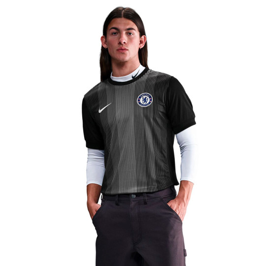 Keeper Rook Shirt Nike Chelsea FC 2025-2026 Keepers Thuis Zwart-rook grijs-wit ...