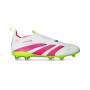 Predator Elite LL FG voor Kinderen-Wit-Lucid Roze-Lucid Citroen