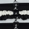 Jordan Jordan Elastic Sport Haarelastiekjes met Gemengde Breedte 8 Pk Lint