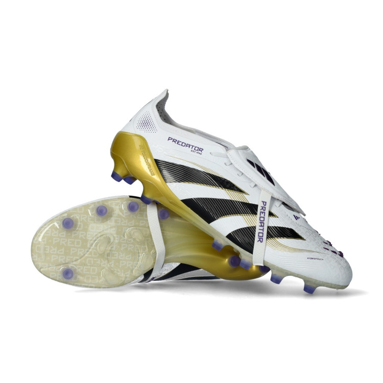 Voetbalschoenen adidas Predator Elite FT AG Wit-Core Zwart-Goud
