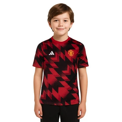 Kinderen Manchester United 2025-2026 Pre-Match Shirt