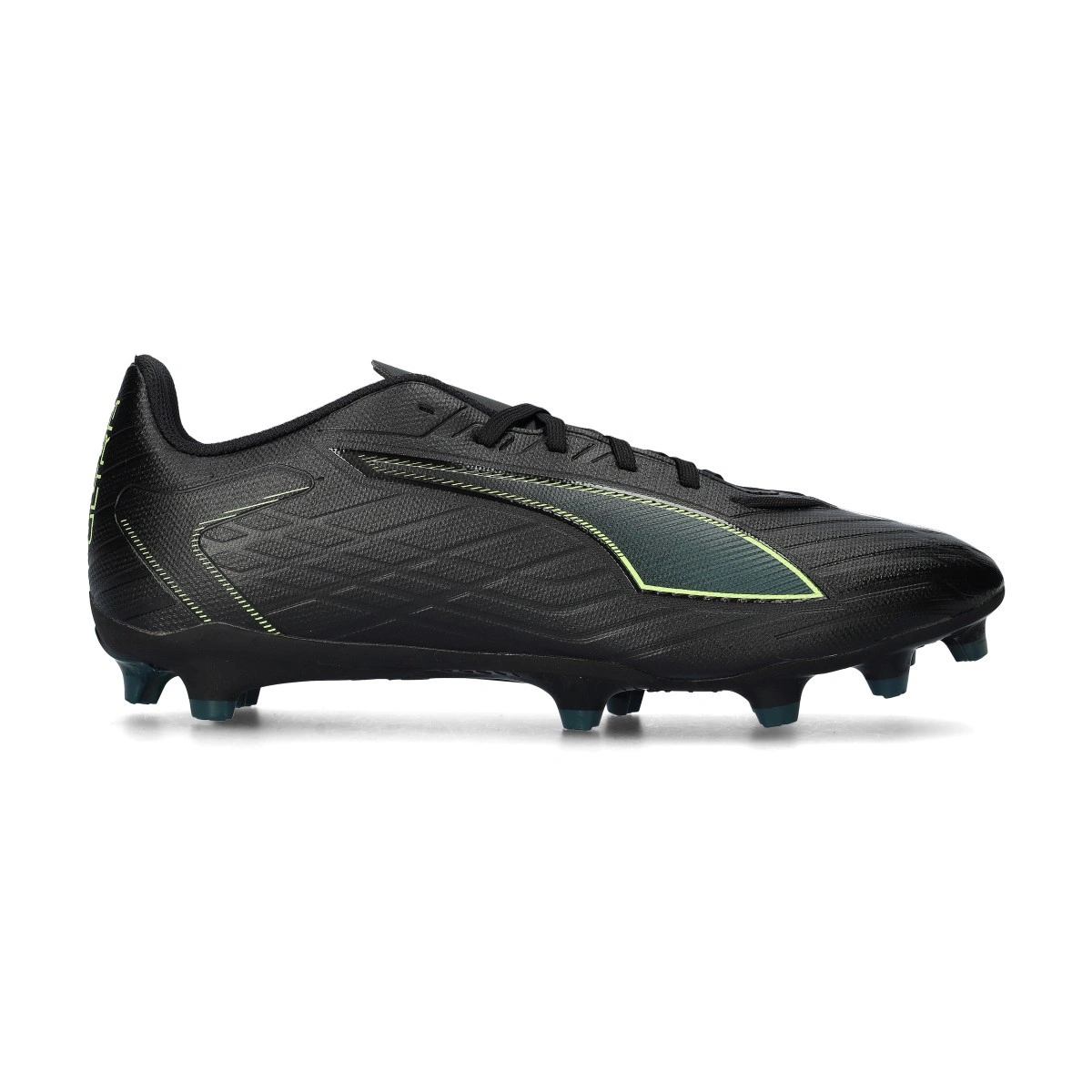 Puma - Voetbalschoenen Ultra 6 Play FG/ AG, Unisex, Zwart-Fizzy Lichtgroen Terrein, 10.5 UK