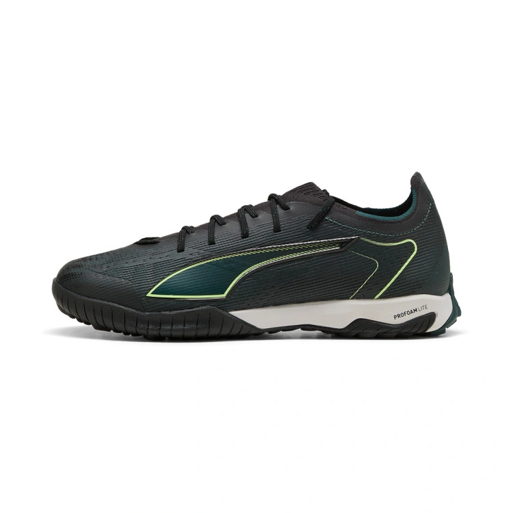 bota-puma-ultra-6-pro-cage-turf-black-fizzy-light-green-terrain-2