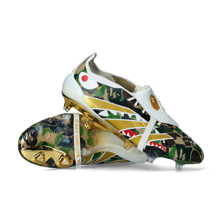 Voetbalschoenen adidas Predator Elite FT FG Bape Hennep-Goud Met