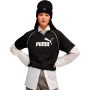 Essentials relaxed cropped Jersey voor dames-Zwart