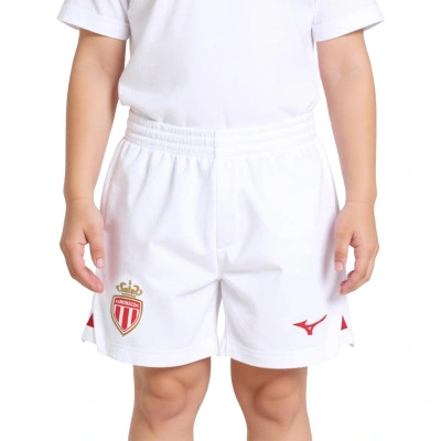 AS Monaco Primera Equipación 2025-2026 Niño Shorts