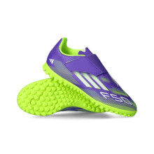 adidas Kinderen F50 Club Gras Klittenband Voetbalschoenen