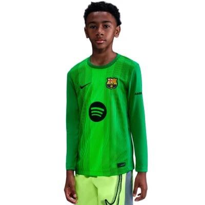 Kinderen Fc Barcelona 2025-2026 Doelman met lange mouwen Thuis Shirt