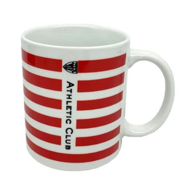Athletic Bilbao Ceramic Mug With Stripes And Crest Mok