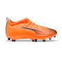 Kinderen Ultra 6 Match FG/AG-Heat Fire-Black-Glowing Red