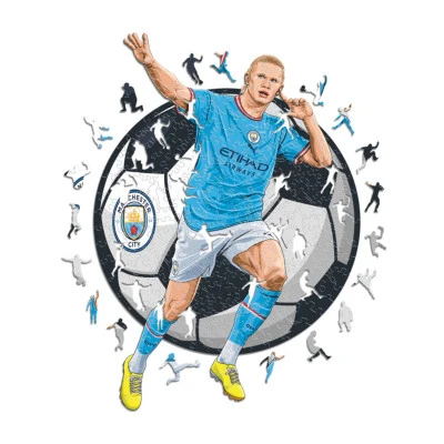 Erling Haaland Houten Puzzel (150 Stuks)