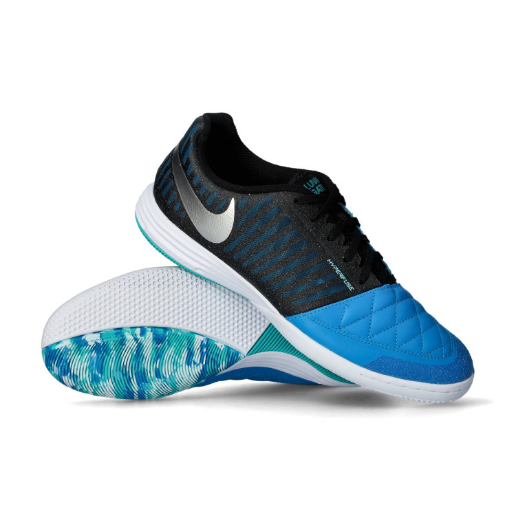 Zaalvoetbalschoenen Nike Lunar Gato II Metallic Silver-Black