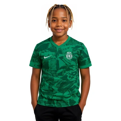 Kinderen Sporting Portugal 2025-2026 Pre-Match Shirt