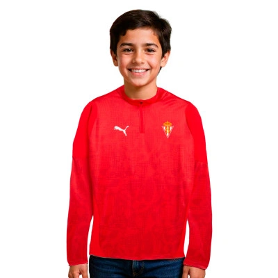 Kinderen Sporting Gijon 2025-2026 Training Sweatshirt