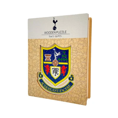 Tottenham Crest Retro Houten Puzzel (150 Stuks)