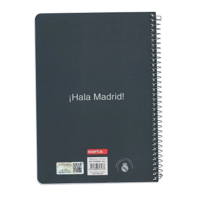 Real Madrid 25/26 Kwart Notitieboek 80 Blad harde Deksel Notitieboek