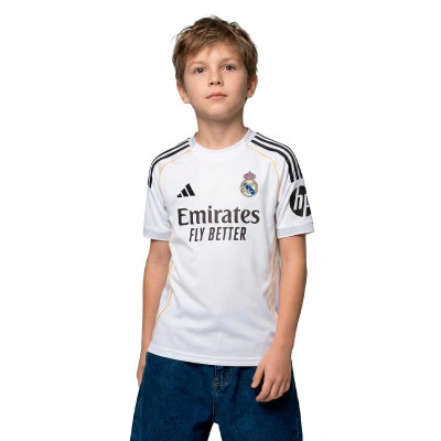 Real Madrid Eerste Tenue 2025-2026 Kind Carvajal + Patch Shirt