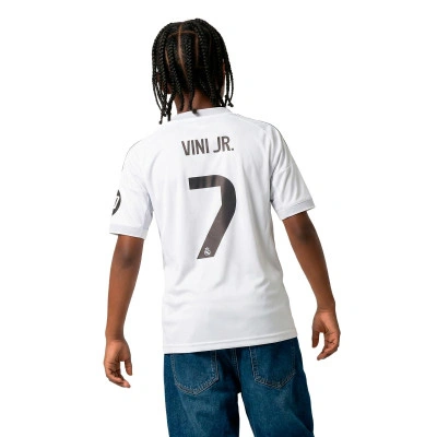 Real Madrid Eerste Tenue 2025-2026 Kind Vini jr + Patch Shirt