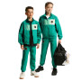Trainingspakken Woven KM Kinderen-Rio Teal-(Metallic Gold)