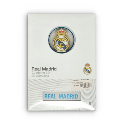 Real Madrid-notitieboekje, wit, maat M