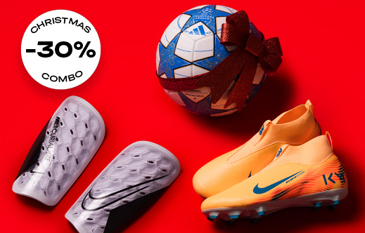 Ballen en scheenbeschermers: -30% bij aankoop van voetbalschoenen.